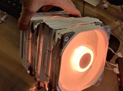 Tempest 6 Pipes Dual Heatsink 120mm ARGB CPU Cooler White