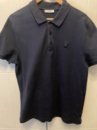 Versace Collection Blue Polo Shirt XXL