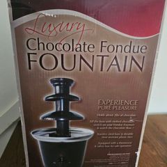 2 tier chocolate fondue set