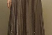 Pleated skirt can be worn from both side
