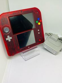 Nintendo-2DS-Transparent Red
