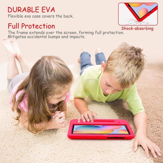For Samsung Galaxy Tab S6 Kids Case Shockproof Cover With Stand - Red