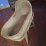 Traditional Wicker Hooded Moses Crib & Stand Image 7