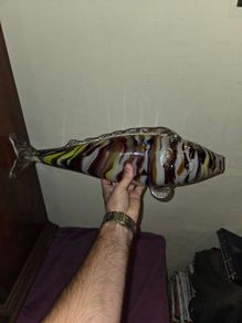 Murano Glass Fish Sculpture