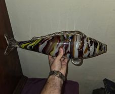 Murano Glass Fish Sculpture