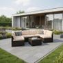 MIAMI Luxury Rattan Garden Corner Sofa Set with Table Outdoor Patio Furniture Image 2
