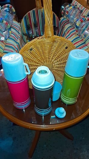 Vintage 1960's new/old stock Vacco flasks