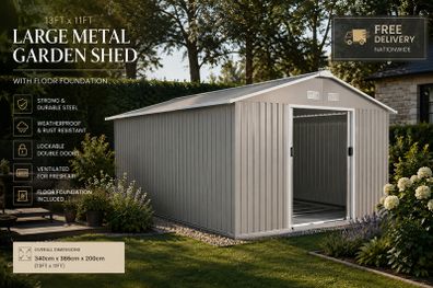 Metal Shed 13 x 11ft