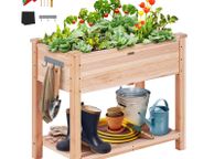 main image for ad Wooden Raised Garden Bed Planter Box 33.9x18.1x30" Flower Vegetable Herb