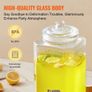 Dispensers for Parties, Glass Juice Dispenser with Stand, Stainless Steel Spigot, Iced Tea Lemonade Juice Water Dispenser, for Restaurants, Hotels, Parties Image 5