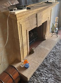 Sandstone Fireplace