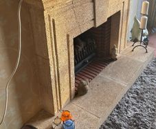 Sandstone Fireplace