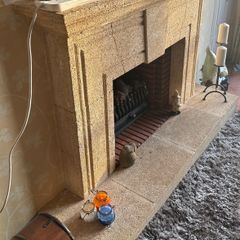 Sandstone Fireplace
