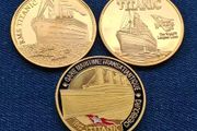 3 Titanic Commemorative Challenge Coins Set