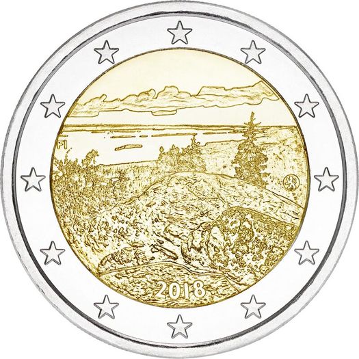 Finland 2 Euro Commemorative Coin 2018 - Koli National Park. Uncirculated.