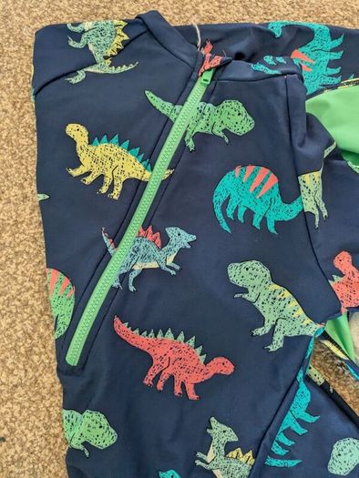M and S boys swimsuit with hat 6-7yrs