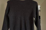 Grey Lace-Up Front Knit Jumper - Size XS/S
