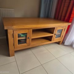Solid Oak Large TV Unit