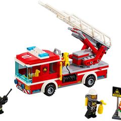 Lego City 60107: Fire Ladder Truck (2016) 100% Complete (NO BOX)