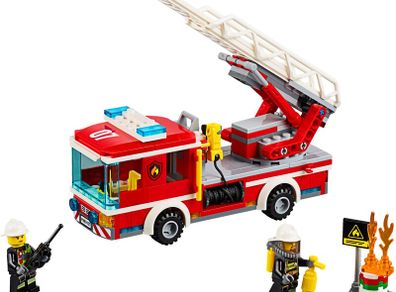 Lego City 60107: Fire Ladder Truck (2016) 100% Complete (NO BOX)