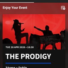 prodigy tickets x2