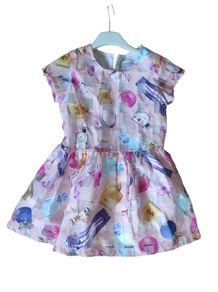 Kids dress- perfume pattern 2-4 age  NEW