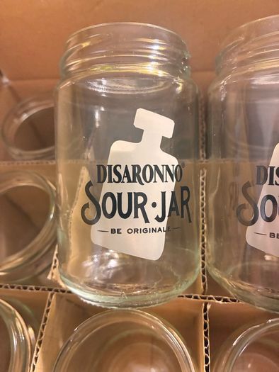 12 Disaronno cocktail jars