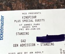 Kingfishr Tickets x 2