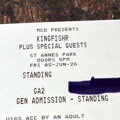 Kingfishr Tickets x 2