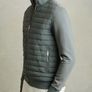 Reiss Hybrid Quilt Jacket in Teal Green Image 6