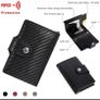 Anti Theft Card Wallets with Zipped Coin Pocket Image 3