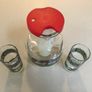 Coca Cola Glass Tiffany style Jug set RARE Image 3