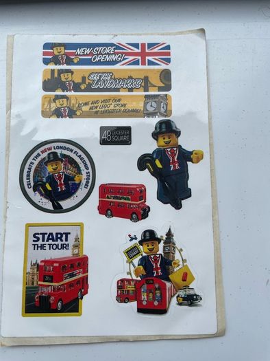 lego stickers-Leicester store opening