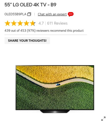 Lg Oled B9 55 Inch Tv