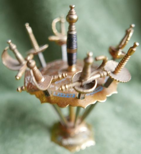 Vintage 1960 Toledo Cocktail Swords, Vintage Cocktail Skewers