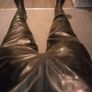 RUBBER, Vulcanized rubber chest waders size 10.5 black Image 6