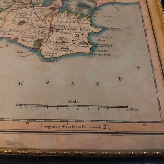 Antique 1830 Map of Dorset by Henry Teesdale