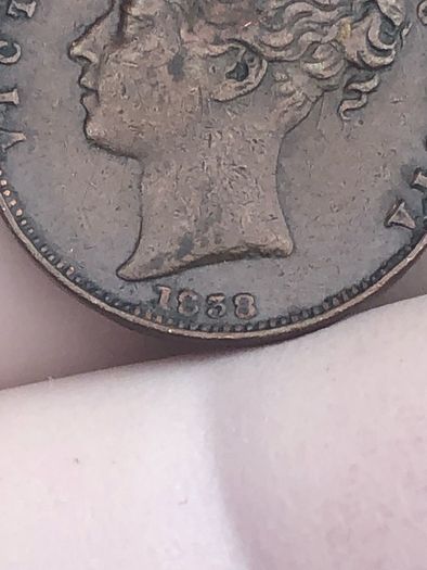 1838 Farthing Victoria's first issue Low mintage 591k