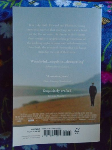 Paperback book, Fiction, On Chesil Beach,Book