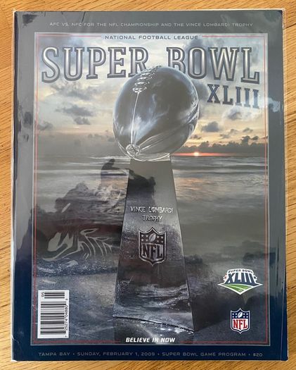 Very Rare 2009 NFL Super Bowl XLIII - Pittsburgh Steelers v Arizona Cardinals  Official Programme