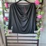 top Bnwt cowl draped neckline top baloot size 12 Image 5