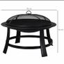 Outsunny outdoor fire pit with lid brand new Image 2