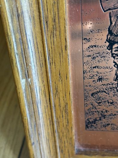 Small Vintage Copper Picture