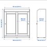 White Glass-Door Storage Cabinet + Handmade Star L Image 4