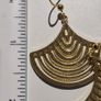 Gold traingle vortex geometric earring Image 2