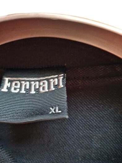 Vintage 1999 ferrari polo shirt Size xl ptp 23" black cotton In excellent condition