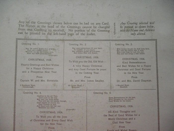1936 Greeting card and Calendar sample book - The Royal Art Private Christmas Greeting Cards