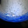 Bronze and marble lamp with signed antique glass shade Image 5