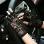Black Lace Gloves - new/with tags - great accessory - will fit any outfit Image 2