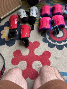 Shin pads and skate pads
